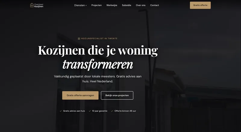 Voorbeeld van een door FayLux gebouwde website